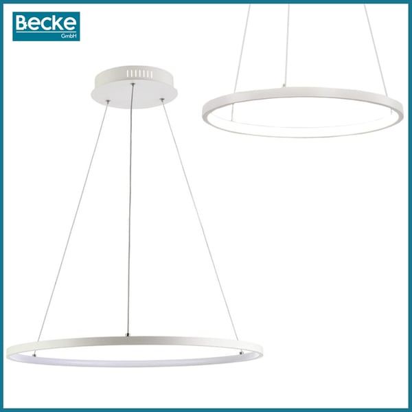 LED-ringlampa loftkökskrona skandinavisk hänglampa 110 cm neutral