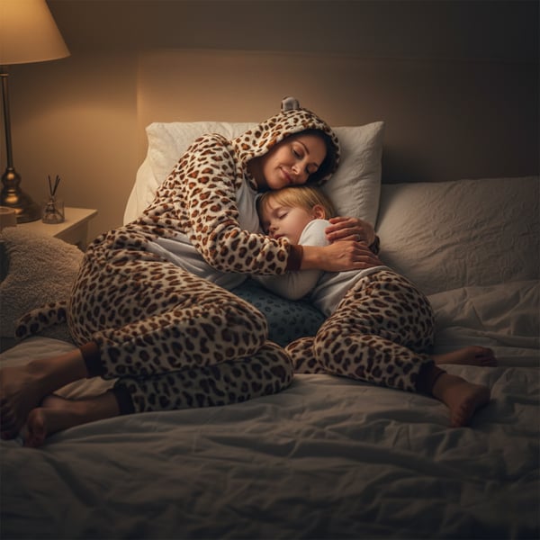 Onesie Kigurumi -pyjama-asu - Leopard Onesie Kigurumi -pyjamaasu - Leopard