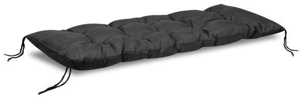 Havepude 120x40 cm vandtæt til pallebænk sort
