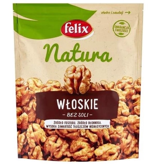 Felix Natura Suolattomat saksanpähkinät 140 g Felix Natura Suolattomat saksanpähkinät 140 g