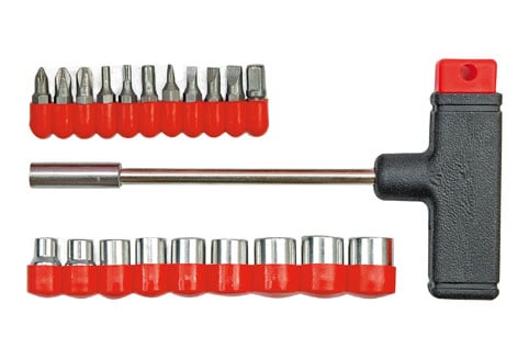 T-RUUVIMEISSELI + 20 TERÄÄ 65100 - W-65100