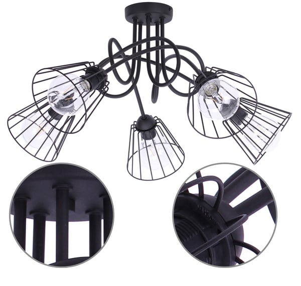 Loftslampe Plafond Lysekrone LOFT VINTAGE RETRO