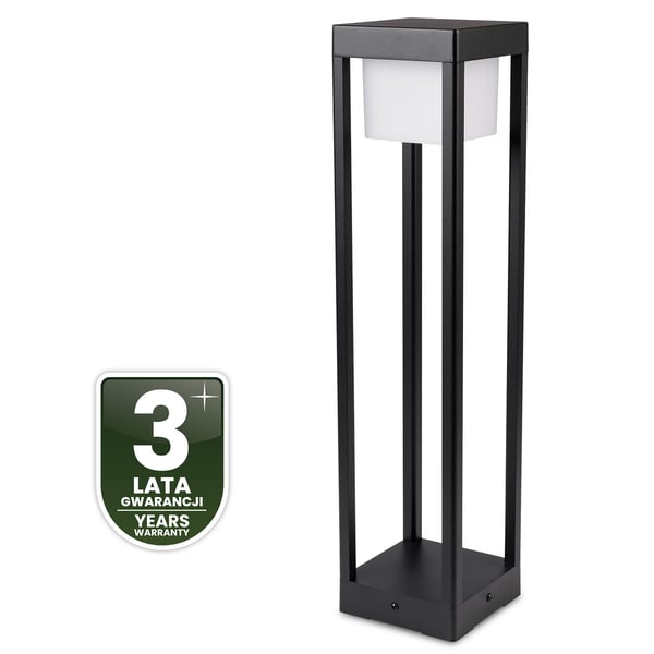 Havelampe udendørs stående LED-stolpe 12W 3000K 60cm sort QUERCUS LUMILED