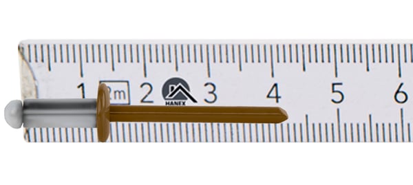 Åbne aluminiumnitter 4,8x12mm RAL 8003