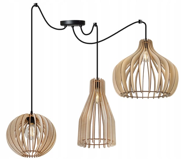 MODERN TRÄTAKLAMPA MIX LED