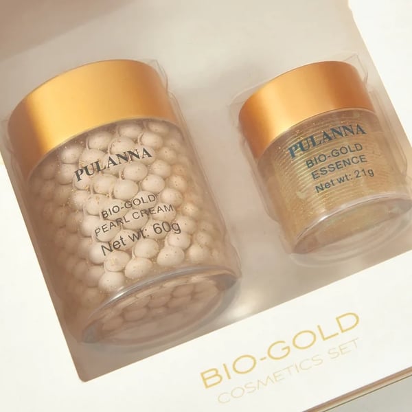 Guld Kosmetik Sæt - Ansigtscreme + Øjencreme