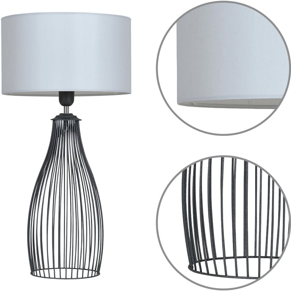 Moderne gulvlampe med lampeskærme at vælge imellem