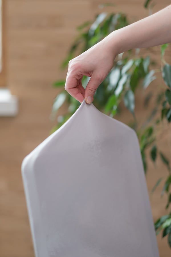 Harmaa sileä yleismallinen tuolinpäällinen