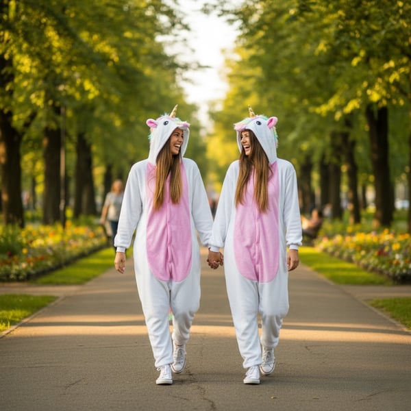 Herre enhjørningspyjamas kigurumi onesie jumpsuit kostume til voksne størrelse S