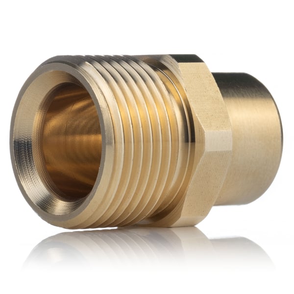 Adapter/reducering M22 til 1/4" for højtryksrenser