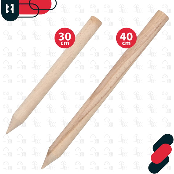 Kotarbau® Geodetic Pyökistä Valmistetut Puiset Tuet Tomaateille, Vihanneksille, Puille, 30 CM, 20 Kpl Setti