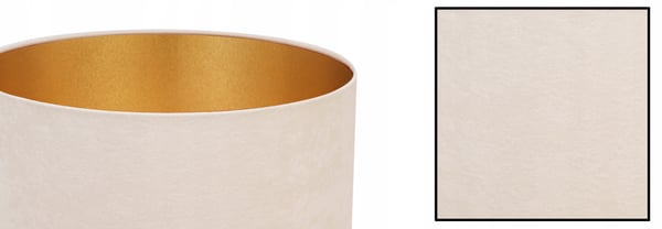 HÆNGENDE LAMPE LOFTSKRONE GYLDEN FLØJLSSKÆRM