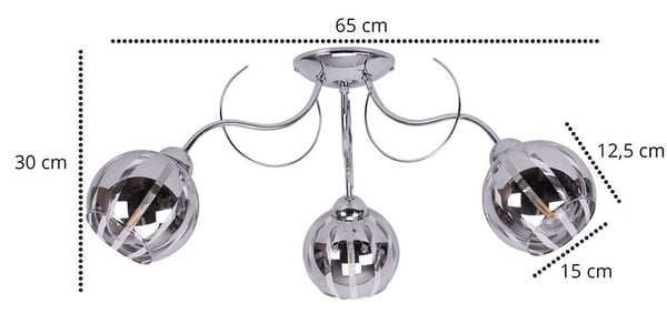ELEGANT HÆNGENDE LOFTSLAMPE I KROM