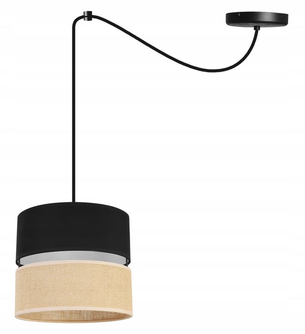 Lofthængende lampe, lampeskærm 20 cm, sort edderkop
