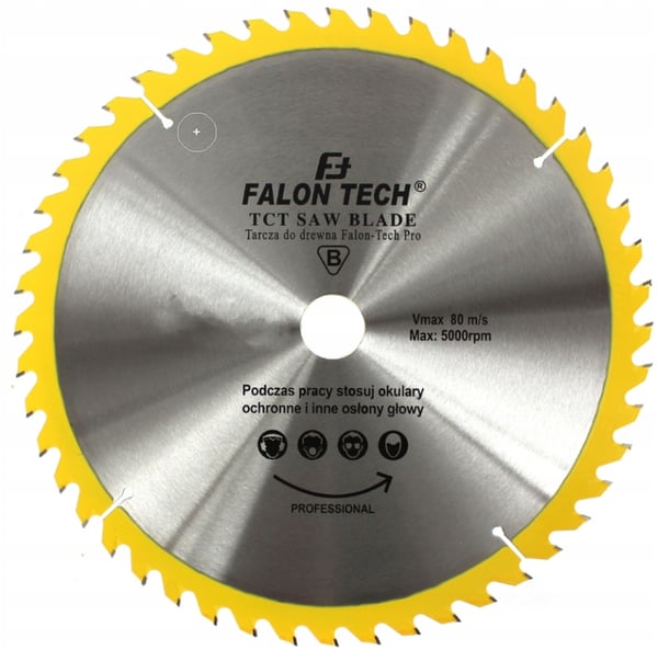 Sågblad med hårdmetallspets för trä 255x30 mm 40T Falon-Tech PRO Sågblad med hårdmetallspets för trä 255x30 mm 40T Falon-Tech PRO