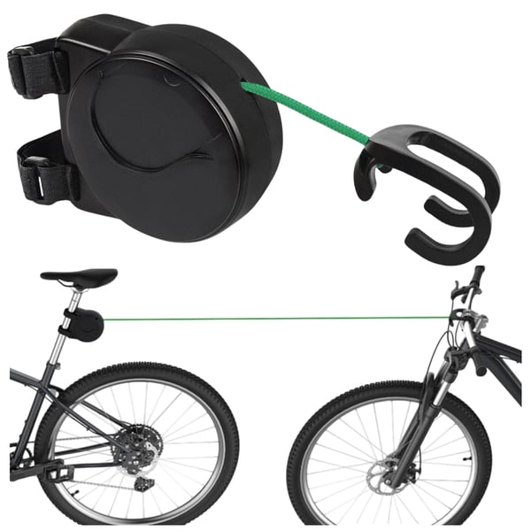 2,5 m cykeldraglina för att bogsera barn, självupplindande