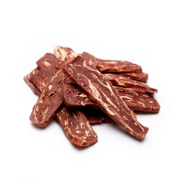 Herkku, välipala koirille Ankka- ja turska-suikaleet Mr.Pretzel 500g