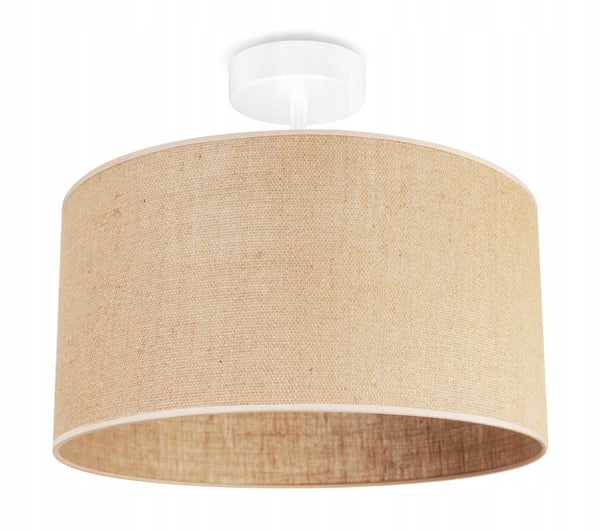 LOFTSLAMPE I JUTE SKÆRM 40 cm