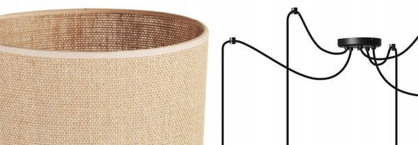 HÆNGELAMPE, LOFTKRONE, LAMPESKÆRM 20 CM, SPIDER