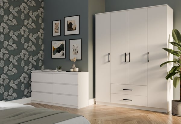 Romana garderob 160X205 vit