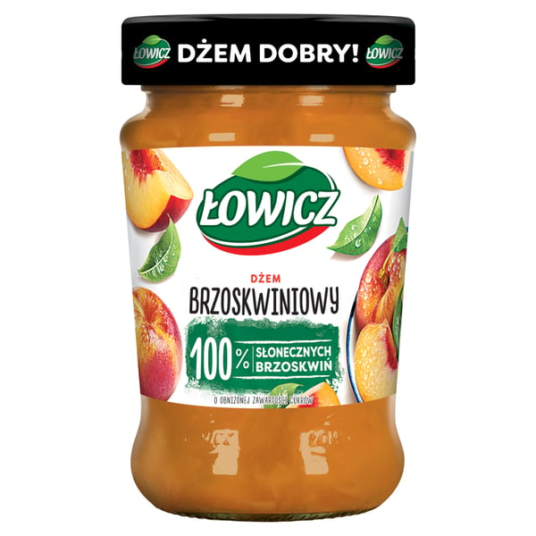 Łowicz persikkahillo vähäsokerisella 280 g