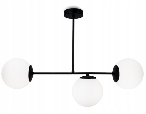 MODERNE HÆNGELAMPE MED GLASKUGLER LED-LYKRONE