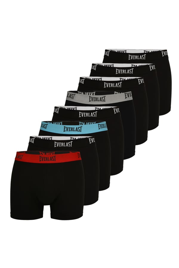 Everlast miesten bokserit musta joustava puuvilla 8 kpl koko XL