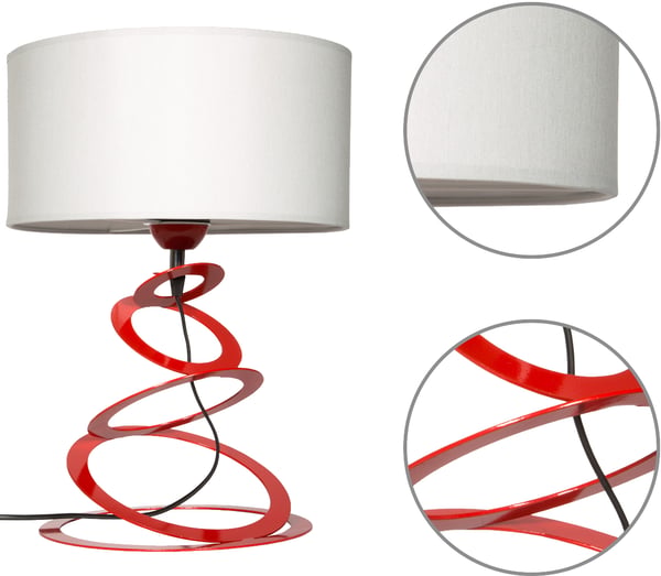 BORDLAMPE TIL SOVEVÆRELSE STUE ELEGANT LAMPESKÆRM