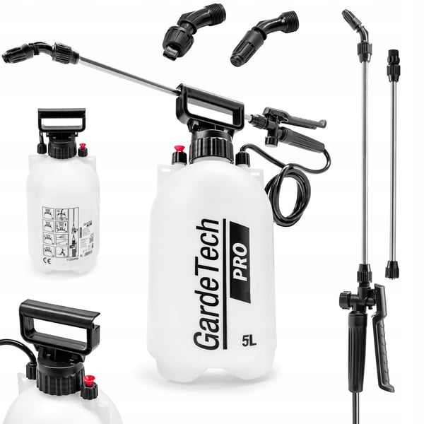 GardeTech - 5L GARDETECH PRO MANUEL TRYKSPRØJTE LANG STÅLLANSE 91cm
