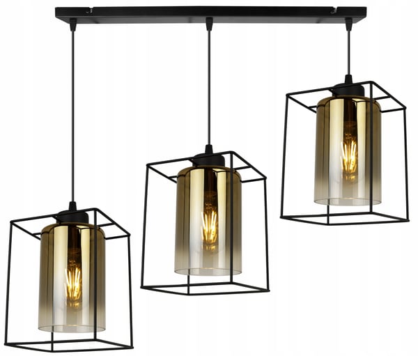 MODERNE ELEGANT HÆNGELAMPE MED GLASSKÆRM