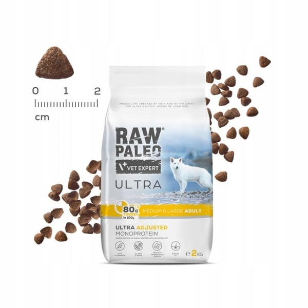 VetExpert Raw Paleo Ultra Turkey Medium & Larg Adult 2kg