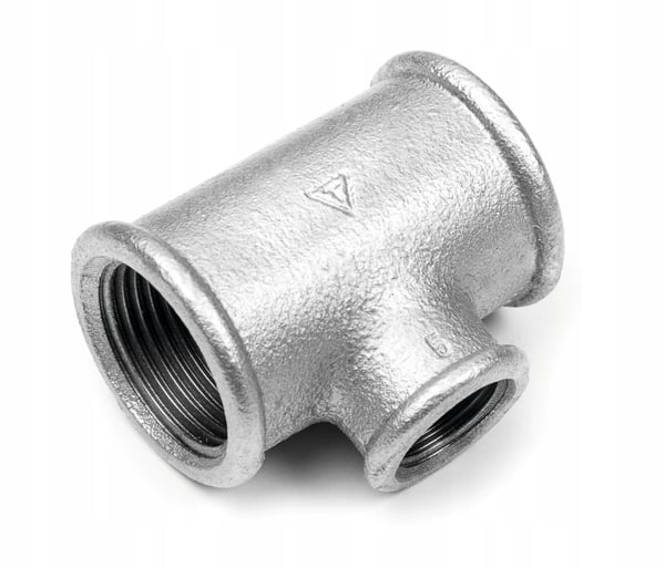 Galvaniseret reduceringskobling 1x3/4x1 tommer
