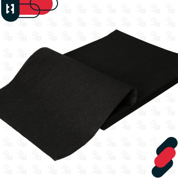 KOTARBAU® ogrässkyddande trädgårdstextil svart 70 g/m² 3,2 x 5 m
