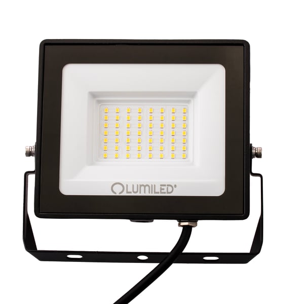 LED-strålkastare ZUNA2 50W 4500lm 4000K IP65 svart LUMILED