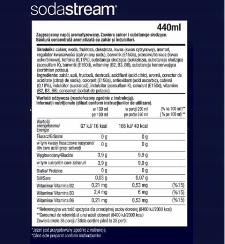 4 SodaStream-tiivisteen setti, 2 kpl (Cola+Energy)