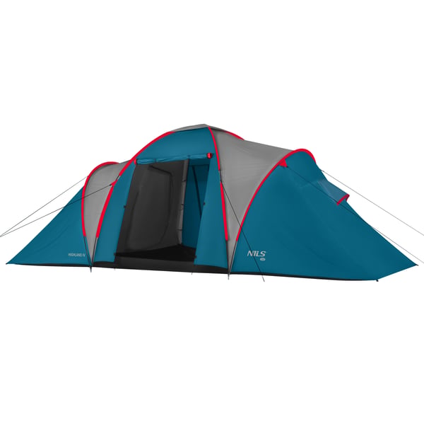 Leirintätent sininen-vaaleanharmaa Highland IV Nils Camp NC6431