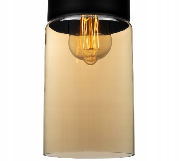 HÆNGENDE LOFTSLAMPE, GLASPLAFON, LED-LAMPE