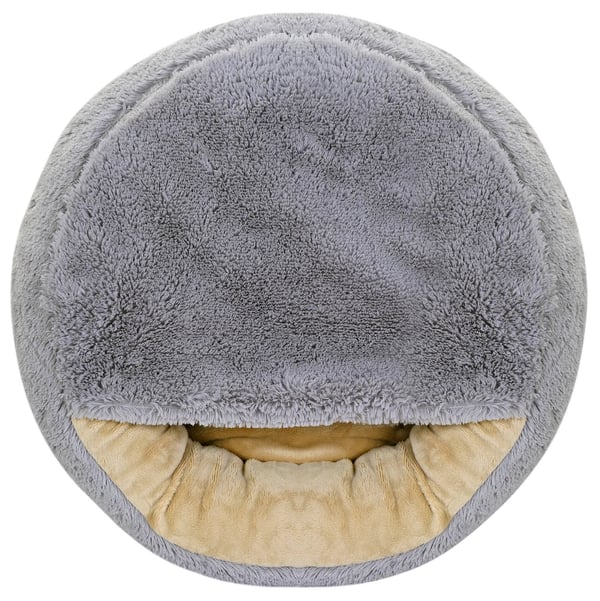 FLUFFY hundbädd 50 cm ljusgrå