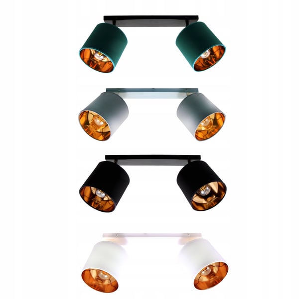 Lofthængende lampe med gylden LED-loftlampe