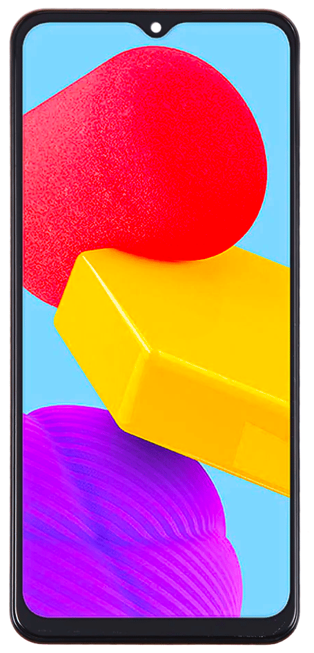 Original Samsung SM-M135F Galaxy M13 LCD + Touchskærm (IPS) Sort Ramme