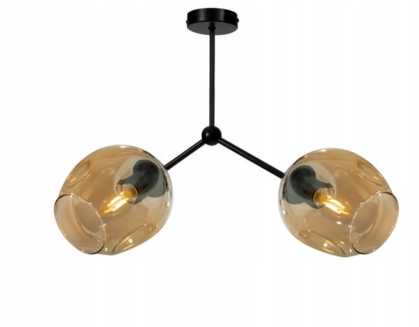 MODERNE LOFTHÆNGELAMPE MED GLASSKÆRM