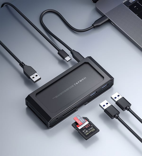 Jsaux 11-i-1 dockningsstation 100W 4K 120Hz HB1101 HDMI DP QC för Steam Deck