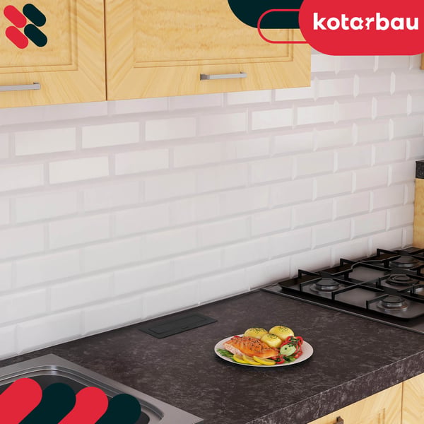 KOTARBAU® Indbygning bænkuttag Kombibox 2 udtag 230V + USB A+C