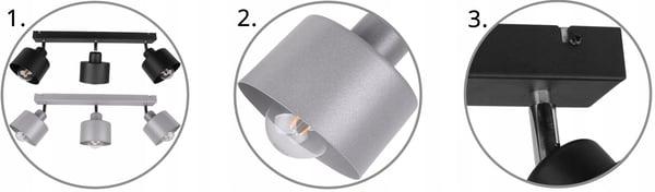 HÆNGENDE LOFTSLAMPE LYKRONE METALPLAFON