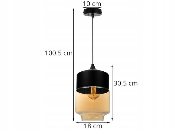 HÆNGENDE LOFTSLAMPE, GLASPLAFON, LED-LAMPE