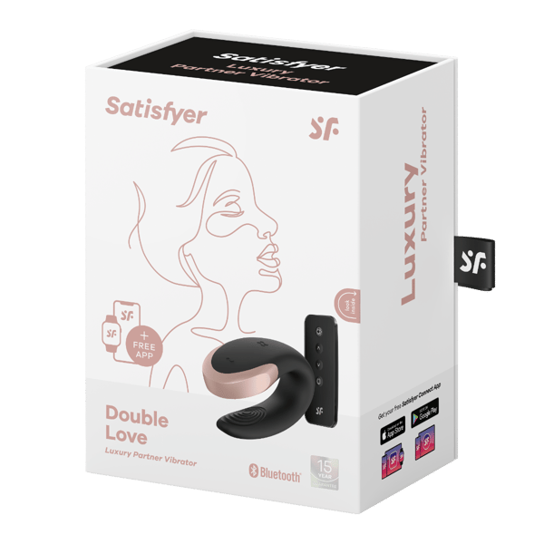 Satisfyer DOUBLE LOVE -vibrasaattori musta Satisfyer DOUBLE LOVE -vibrasaattori musta