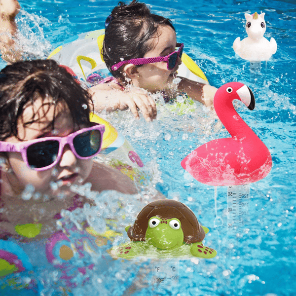 Flamingo termometer flydende til pool jacuzzi spa pool flyder 2 skalaer