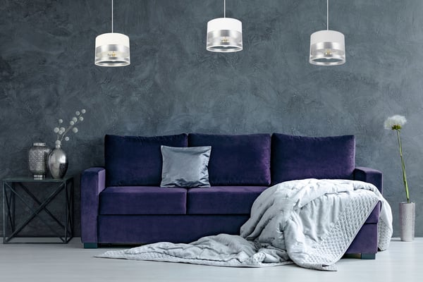 ELEGANT LOFTHÆNGELAMPE, KROM, LED-LAMPESKÆRM