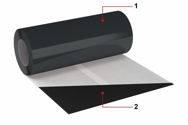 PB FLEX FLAT savupiipun suojaputki 300mm x 5m RAL 9005