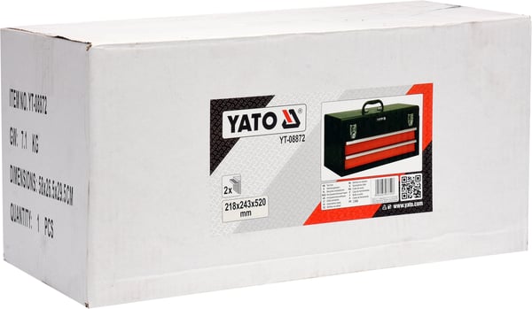 VERKTYGSLÅDA MED 2 LAGODER - YT-08872